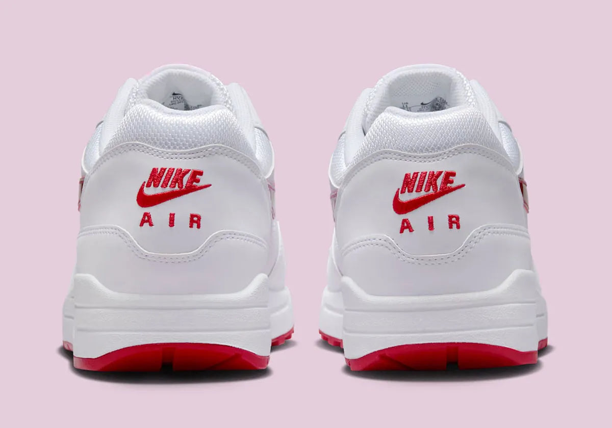 Nike Air Max 1 PRM Valentine's Day White rouge blanc argent
