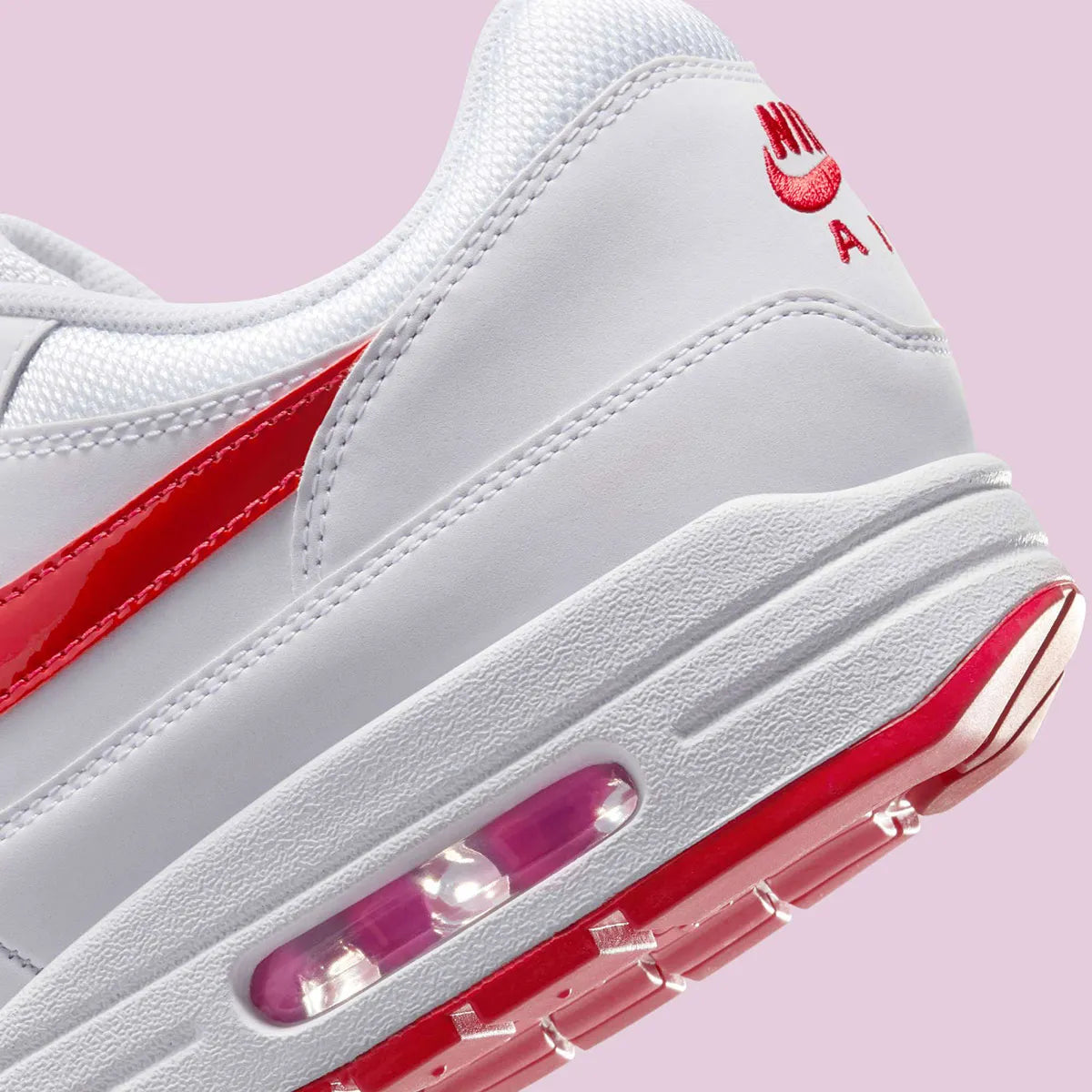 Nike Air Max 1 PRM Valentine's Day White rouge blanc argent