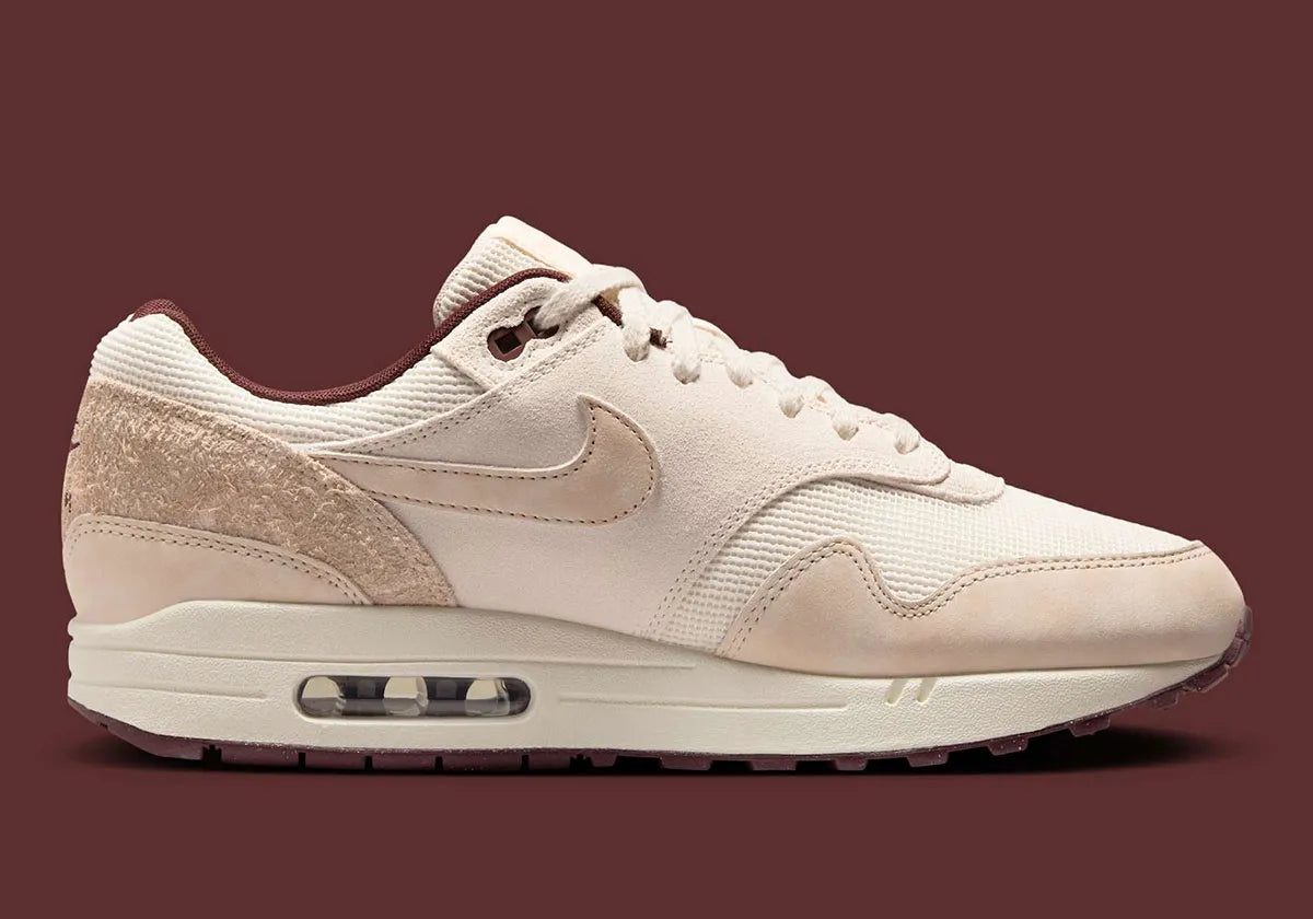 Nike Air Max 1 Sail Burgundy Crush crème blanc marron 