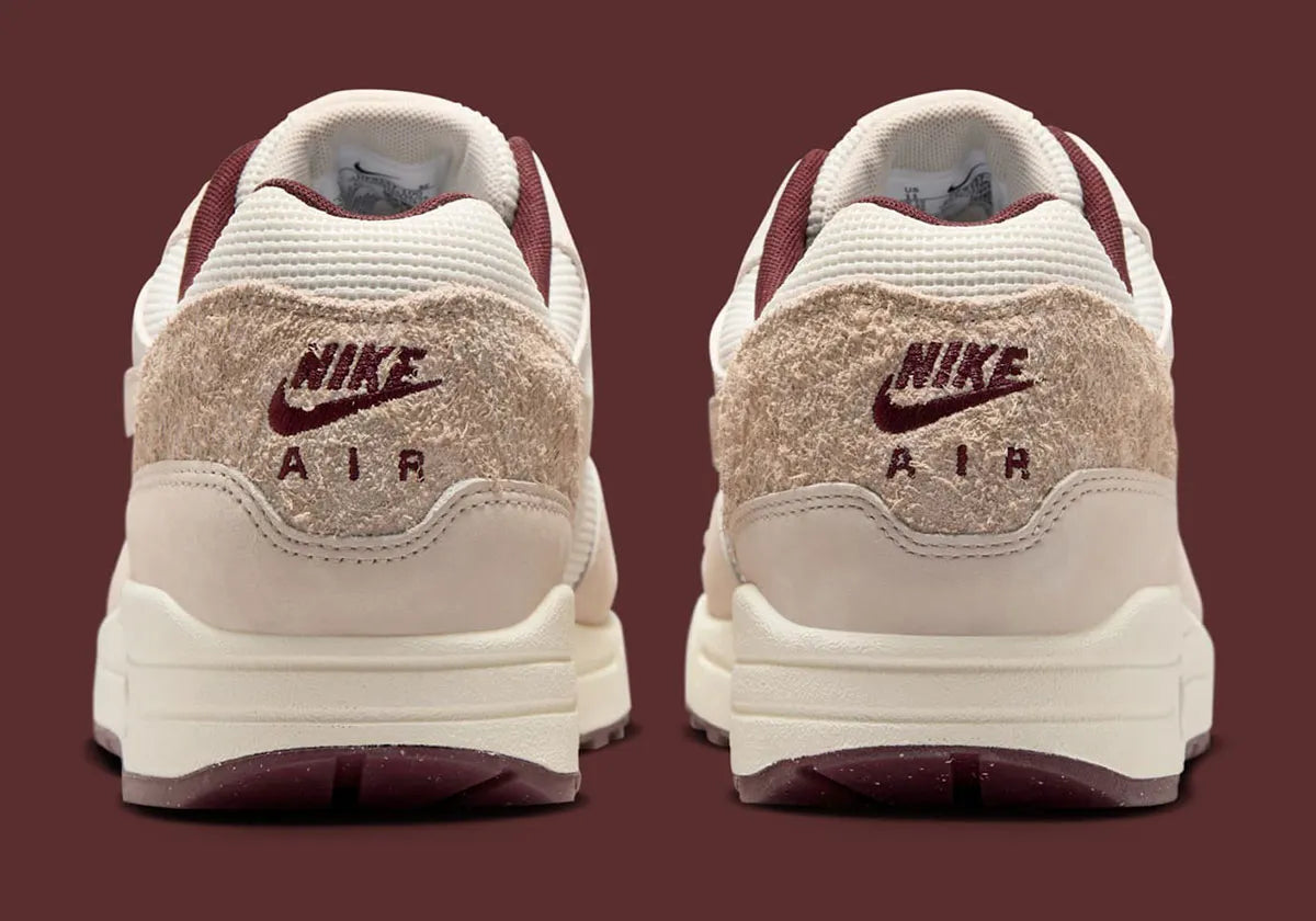 Nike Air Max 1 Sail Burgundy Crush crème blanc marron 