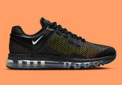 Nike Air Max 2013 Stussy Black jaune noir blanc bulle d'air 