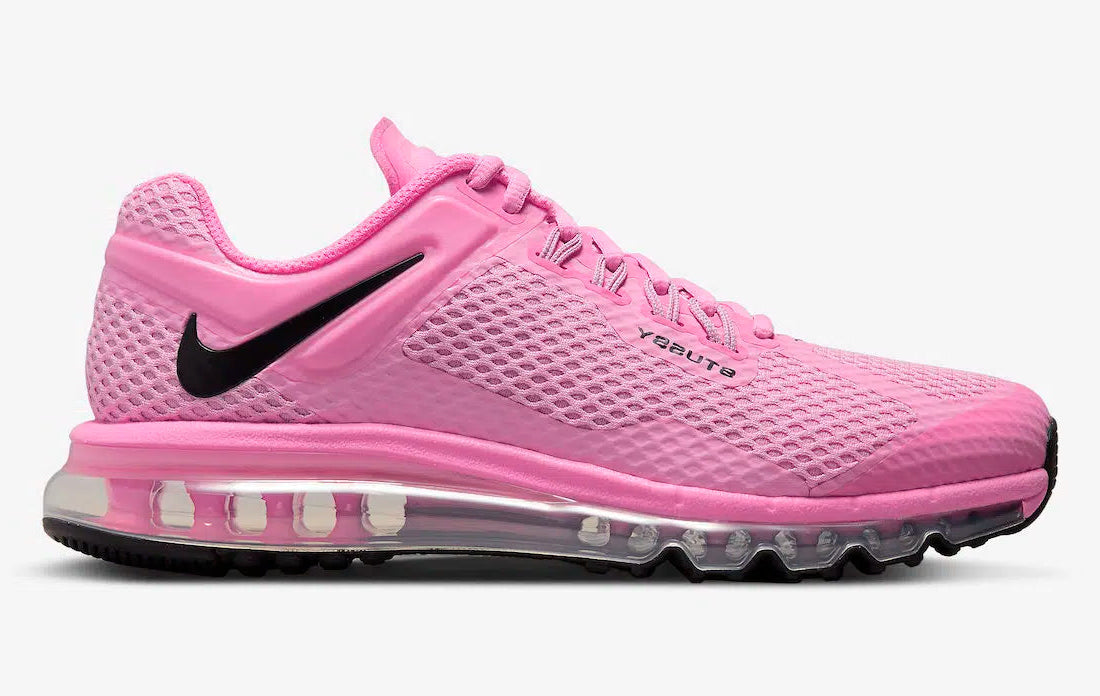 Nike Air Max 2013 Stussy Pink rose noir bulle d'air 