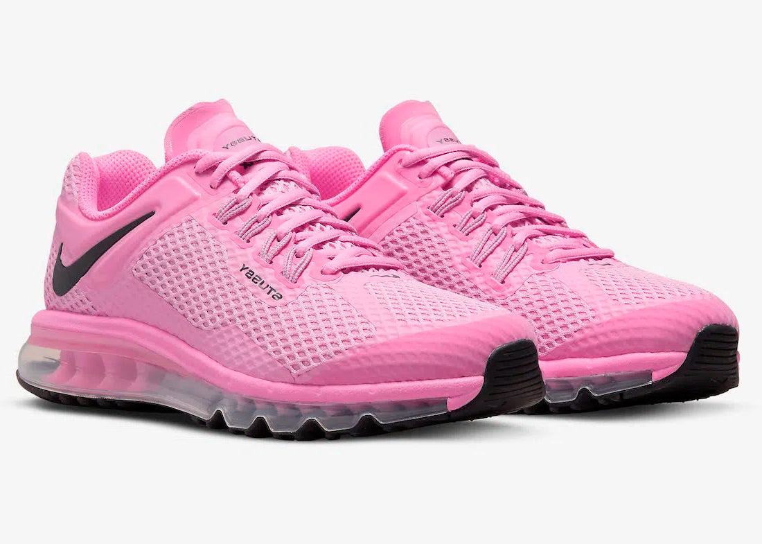 Nike Air Max 2013 Stussy Pink rose noir bulle d'air 