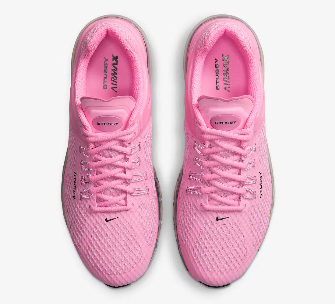 Nike Air Max 2013 Stussy Pink rose noir bulle d'air 