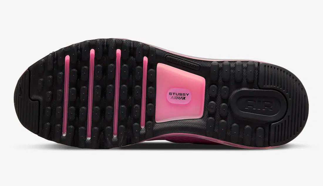 Nike Air Max 2013 Stussy Pink rose noir bulle d'air 