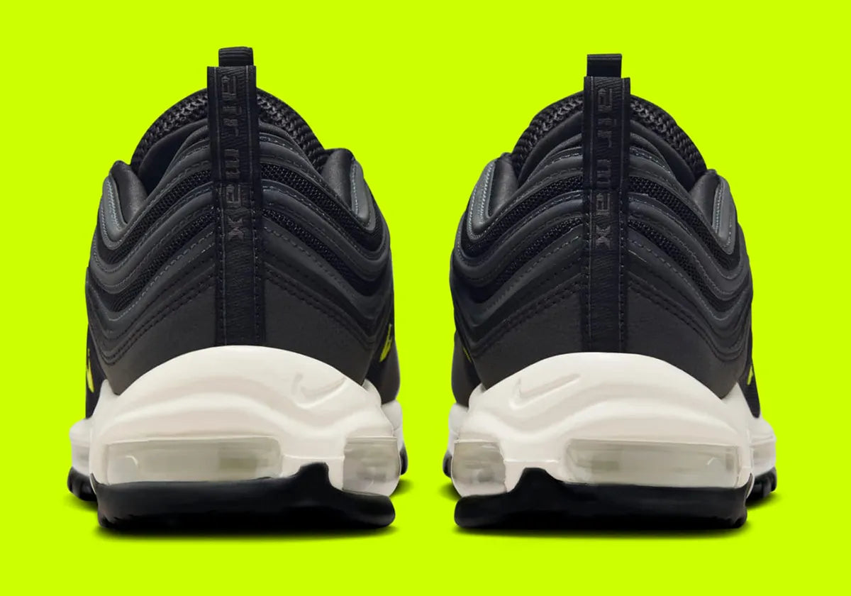 Nike Air Max 97 Black Cyber Noir Fluo blanc 