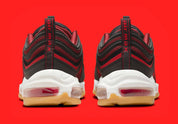 Nike Air Max 97 Black Team Scarlet rouge rose noir liseré