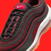 Nike Air Max 97 Black Team Scarlet rouge rose noir liseré