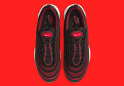 Nike Air Max 97 Black Team Scarlet rouge rose noir liseré 