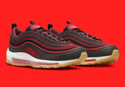 Nike Air Max 97 Black Team Scarlet rouge rose noir liseré