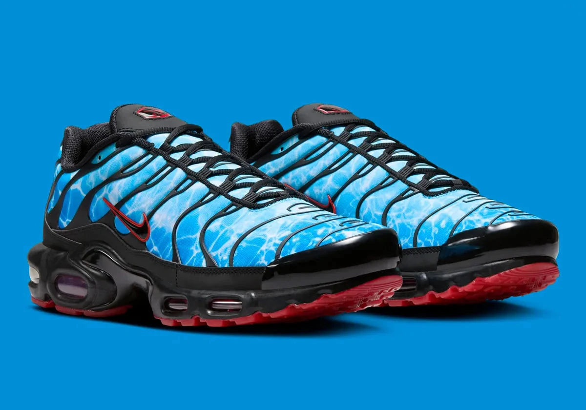 Nike Air Max Plus Shark Attack requin mer eau noir rouge 