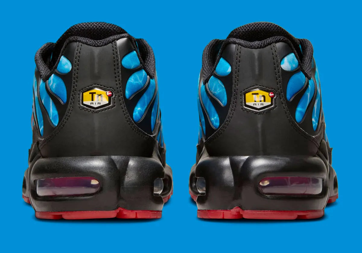 Nike Air Max Plus Shark Attack requin mer eau noir rouge 