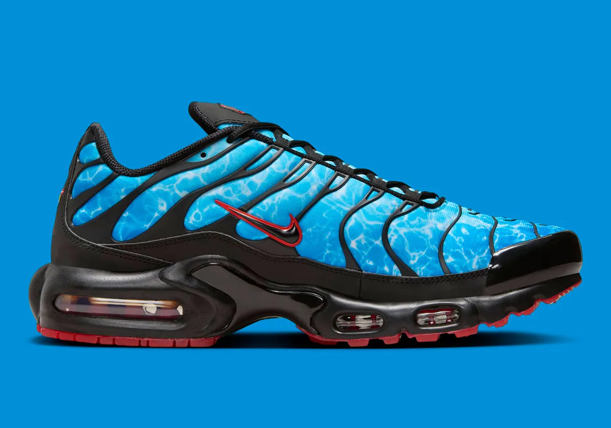 Nike Air Max Plus Shark Attack requin mer eau noir rouge 