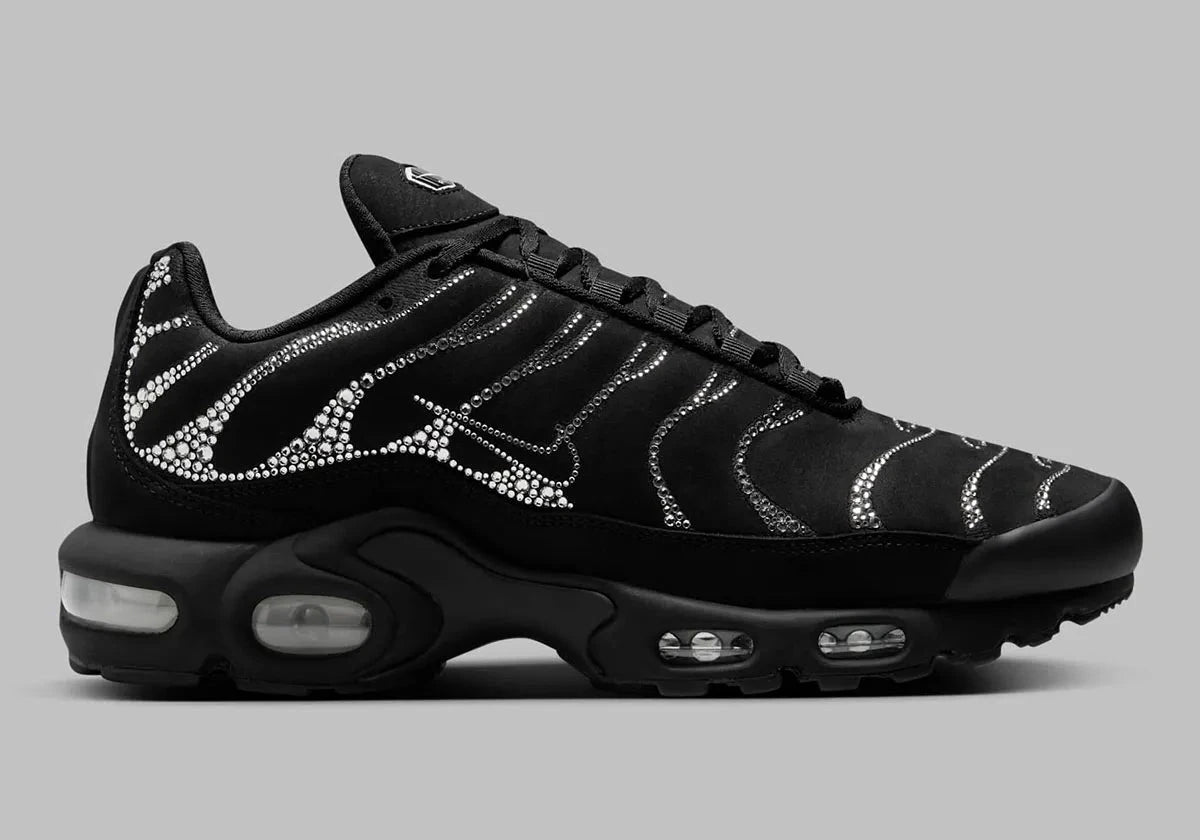 Nike Air Max Plus Swarovski Moonlight noir diamant perle brillant bijoux tn