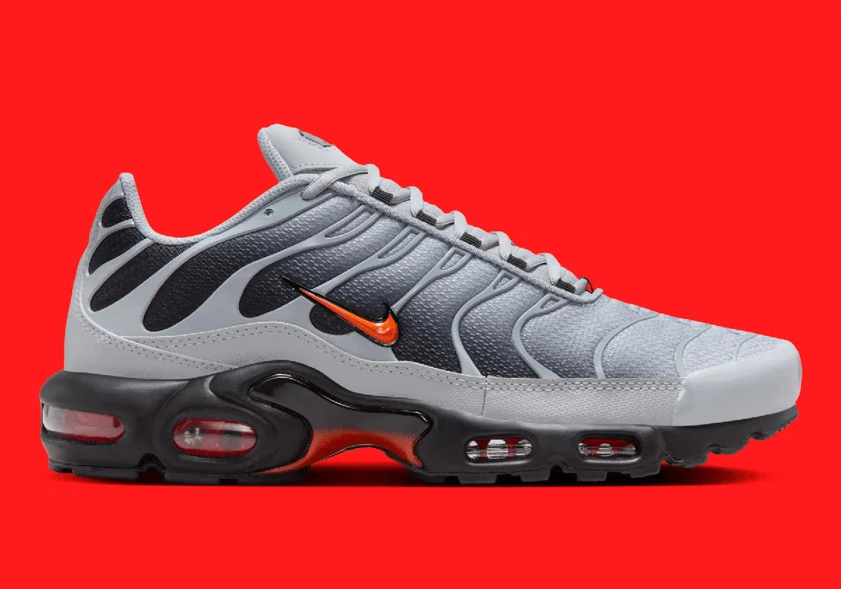 Nike Air Max Plus Wolf Grey Picante Red gris orange rouge noir 