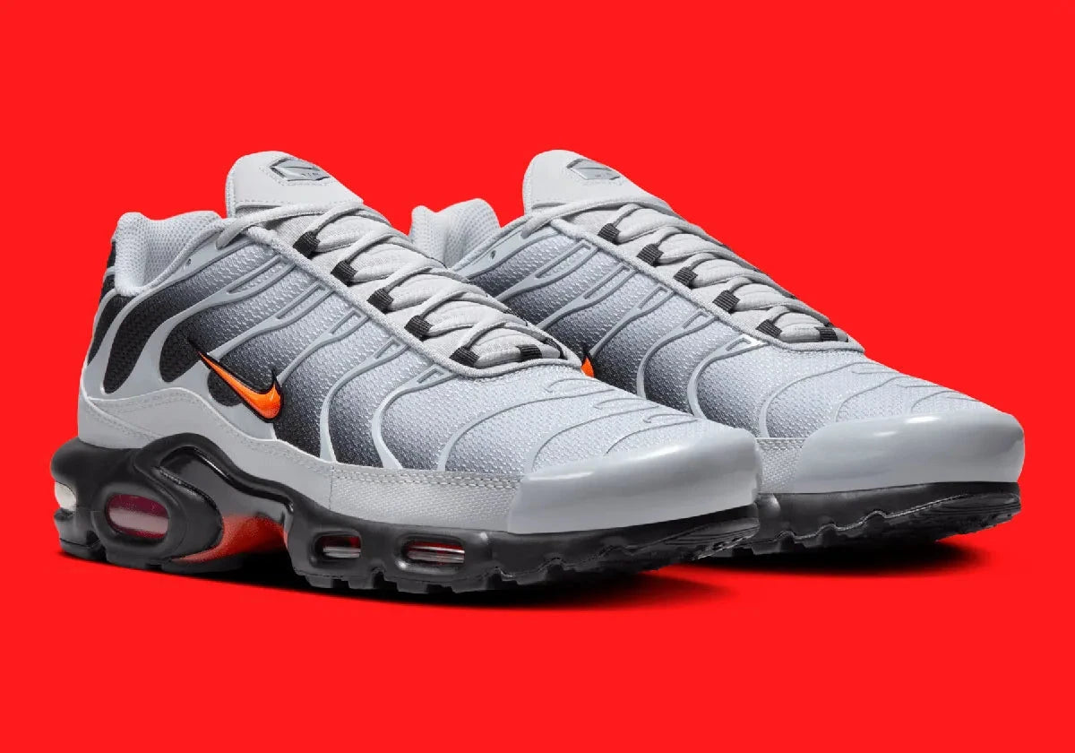 Nike Air Max Plus Wolf Grey Picante Red gris orange rouge noir 