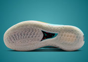 Nike Air Zoom GT Cut Titan x Dylan Harper Bleached Aqua en mesh bleu turquoise avec amorti Zoom Air et design performance basketball moderne.