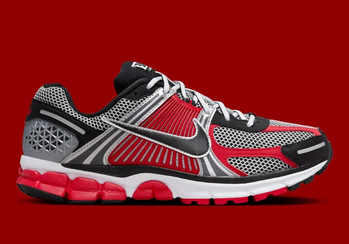 Nike Air Zoom Vomero 5 Metallic Silver University Red rouge argent blanc noir 