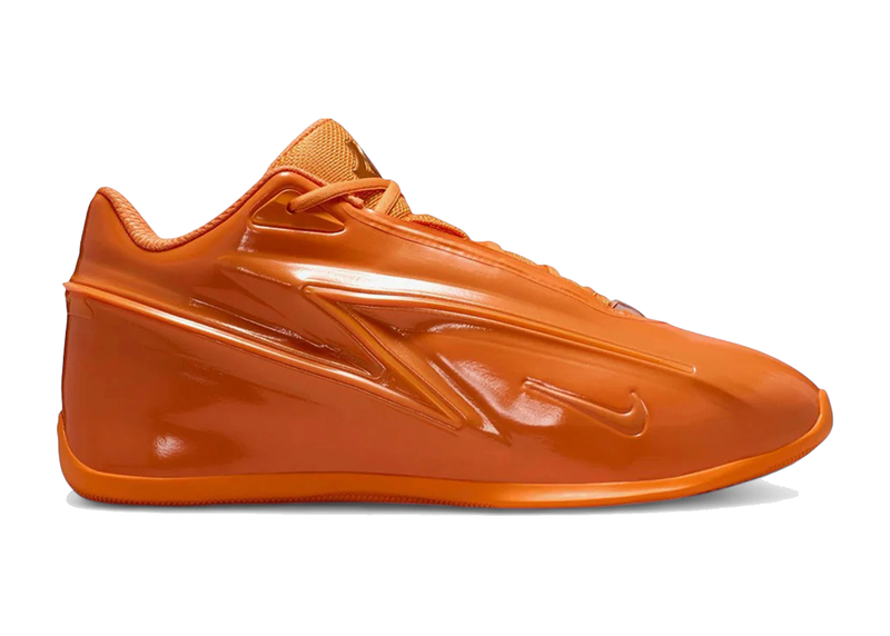 Sneaker Nike KD 19 Bright Ceramic orange vif avec tige en mesh technique, amorti Zoom Air et design performance basketball.