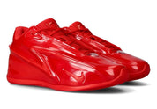Nike KD 19 University Red rouge vif avec tige en mesh technique, amorti Zoom Air et design performance basketball moderne.