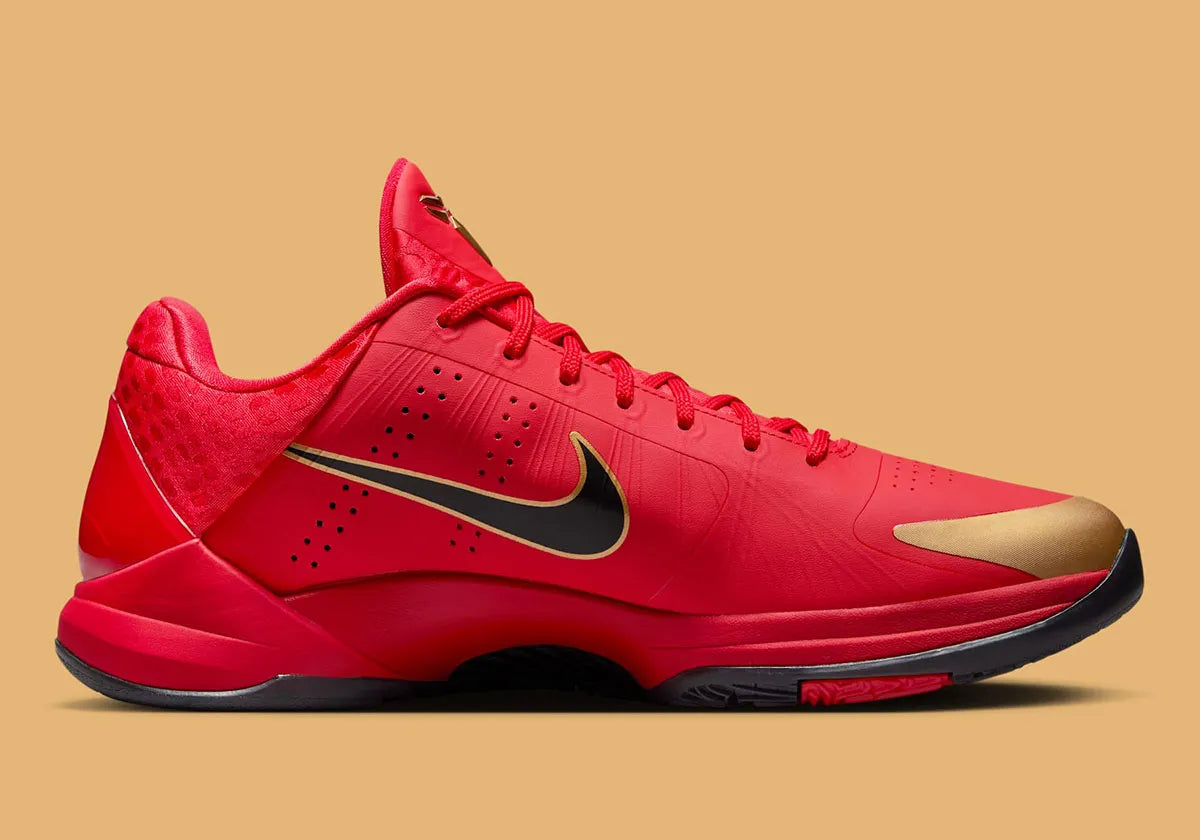 Nike Kobe 5 Protro Year of the Mamba University Red serpent rouge Kobe Bryant or