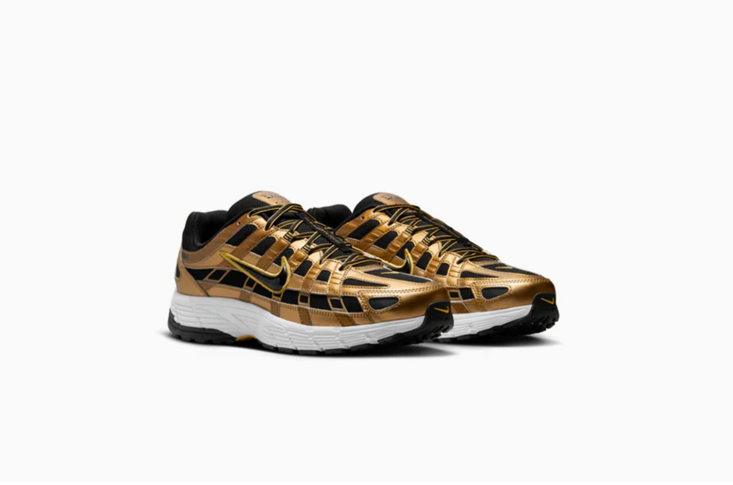 Nike P-6000 Metallic Gold Infinite Gold White Black