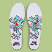 Nike SB Dunk Low Verdy Visty fourure poils doux vert rose bleu jaune 