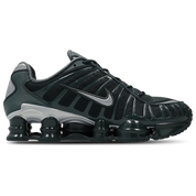 Nike Shox TL Seaweed Gunmetal avec tige en mesh respirant, renforts synthétiques Seaweed et Gunmetal et semelle Nike Shox intégrale offrant amorti et stabilité vue de profil intérieur. 