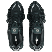 Nike Shox TL Seaweed Gunmetal avec tige en mesh respirant, renforts synthétiques Seaweed et Gunmetal et semelle Nike Shox intégrale offrant amorti et stabilité vue du dessus. 