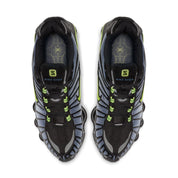 Nike Shox TL Thunderstorm avec tige en maille respirante, renforts en TPU moulé, amorti Nike Shox sur toute la longueur et semelle extérieure en caoutchouc.