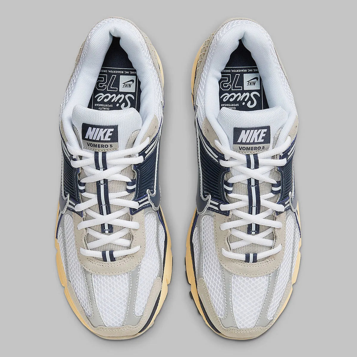 Nike Vomero 5 Since ’72 bleu jaune beige crème blanc