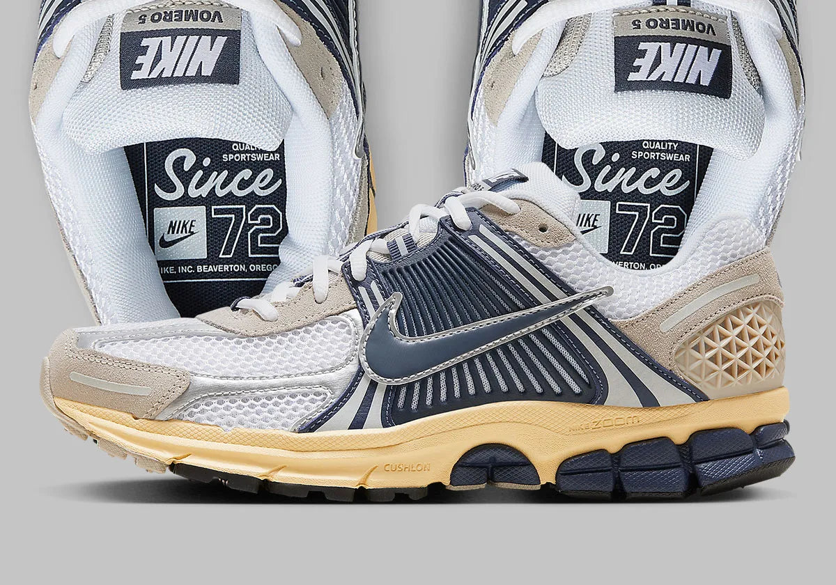 Nike Vomero 5 Since ’72 bleu jaune beige crème blanc