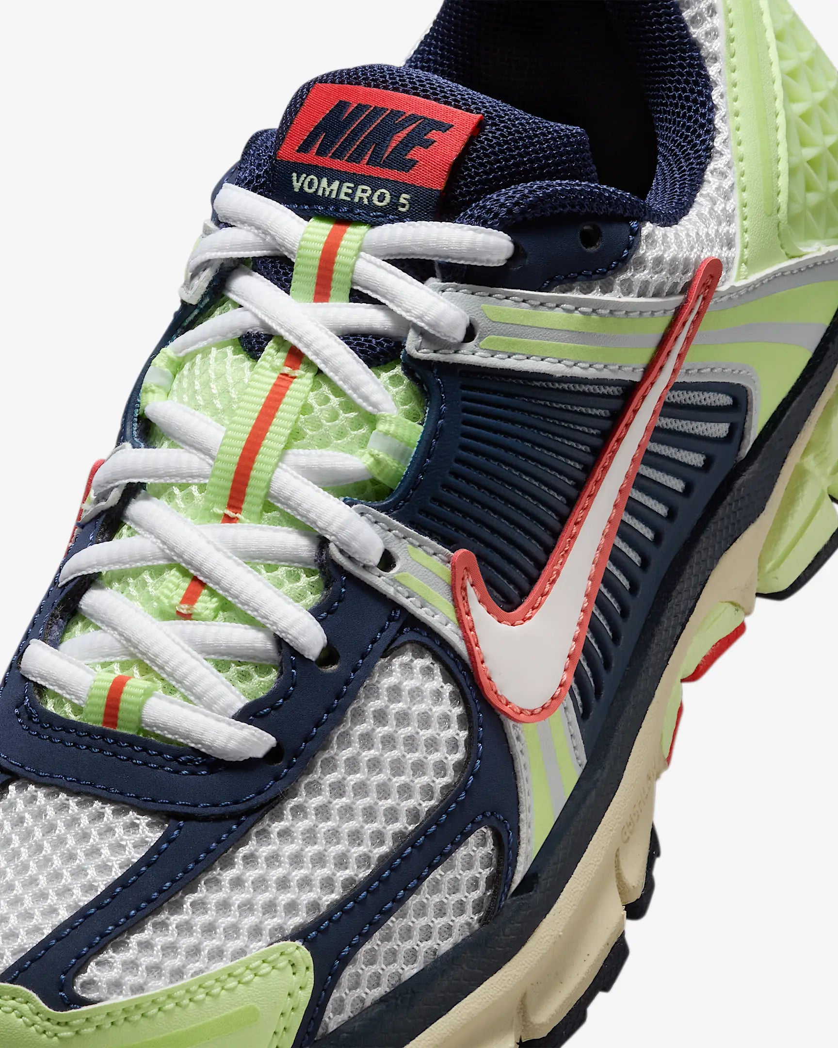 Nike Zoom Vomero 5 Barely Volt Midnight Navy Pure Platinum White (GS)
