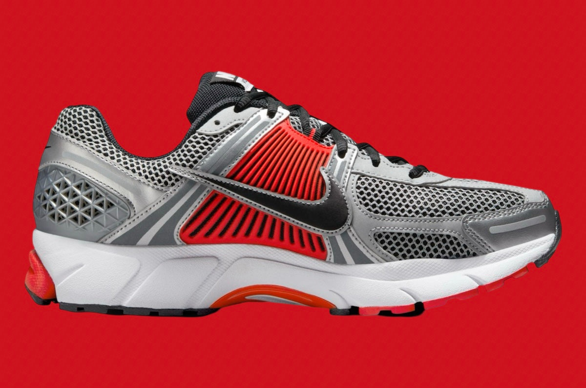 Nike Zoom Vomero 5 Bright Crimson Metallic Silver rouge argent gris blanc 
