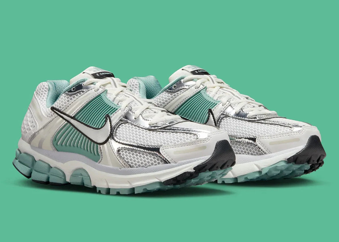 Chaussure de running Nike Zoom Vomero 5 Cannon Green , semelle légère et confortable ,  vue de coté