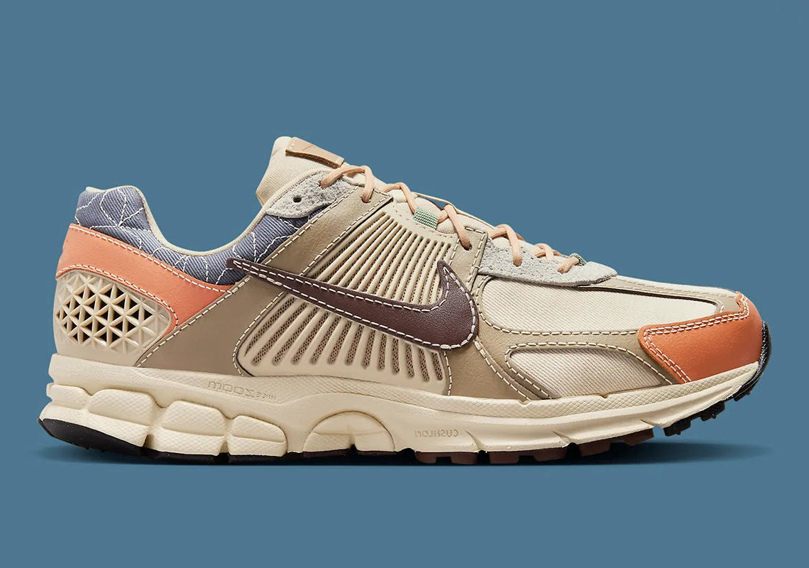 Nike Zoom Vomero 5 Sashiko beige orange bleu blanc 