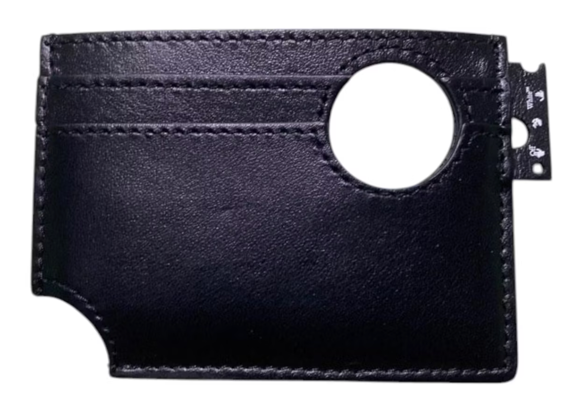 OFF-WHITE Porte-cartes Meteor Noir violet main off