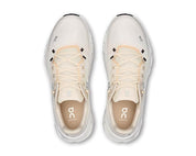 On Running Cloudtilt Sand/Dew, sneaker lifestyle beige et crème équipée des technologies CloudTec Phase® et Helion™ pour un confort optimal.