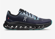 On Running Cloudtilt Dust Midnight, sneaker On Running gris et bleu nuit équipée de la technologie CloudTec Phase® et de l'amorti Helion™.