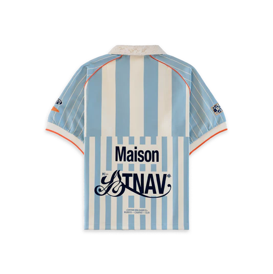 Tee-shirt Maillot Maison Atnav – t-shirt en coton premium inspiré des maillots sportifs avec sérigraphie artisanale, vue de dos 