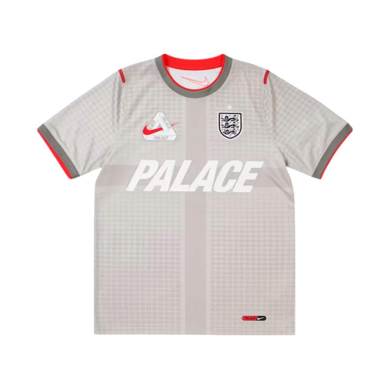 Bright Crimson en polyester recyclé, technologie Nike Dri-FIT, base grise et détails rouge Bright Crimson.