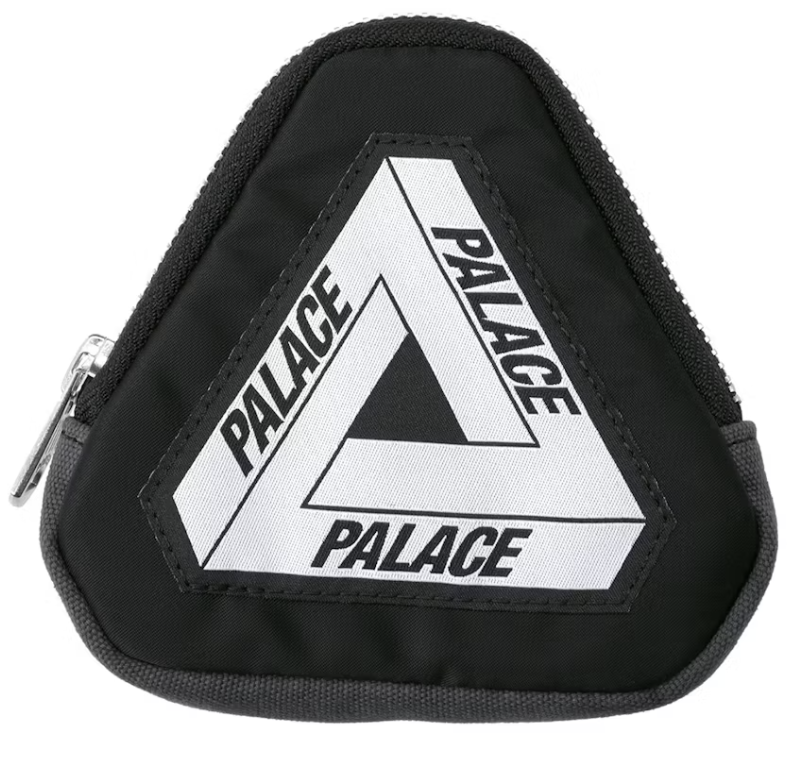 Palace x Porter Portefeuille Zip Noir triangle zip argent