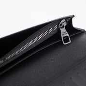 Louis Vuitton x Nigo Brazza Wallet Damier Ebene Giant Brown, portefeuille long Louis Vuitton marron avec motif Damier Ebene Giant signé Nigo.