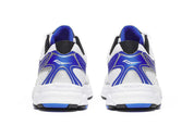 Saucony Ride Millennium blanche avec détails noir et Royal Blue, mesh respirant et amorti GR.Vue arrière 