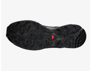 chaussure de trail SALOMON BLACK / BLACK / PHANTOM , noir , semelle légère et confortable , vue du dessous