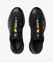 chaussure de trail SALOMON BLACK / BLACK / PHANTOM , noir , semelle légère et confortable , vue de haut