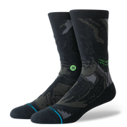 STANCE Alien Crew, chaussettes mi-mollet inspirées du film Alien avec motif exclusif, renforts au talon et à la pointe et maintien confortable.