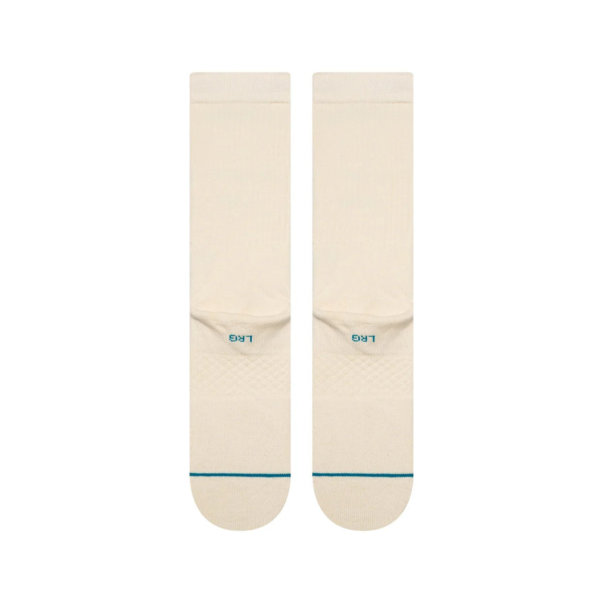 Paire de chaussette de couleur blanc cassé vue de derrière