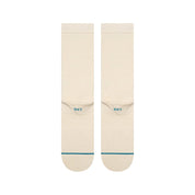 Paire de chaussette de couleur blanc cassé vue de derrière
