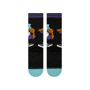 Paire de chaussette a motif taz (looney tunes) noire et violette vue de derrière